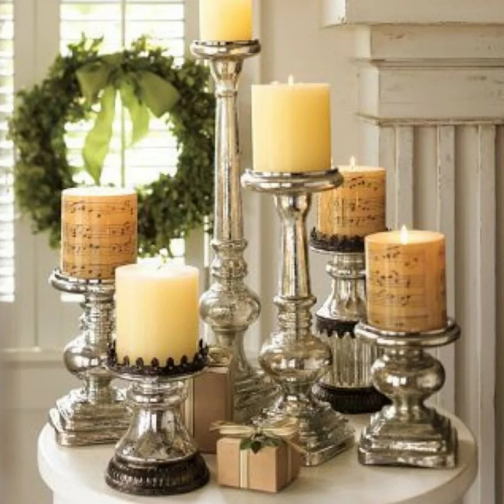 ‼️LAST SET!!‼️ 🕯POTTERY BARN MUSIC NOTE CANDLES🕯